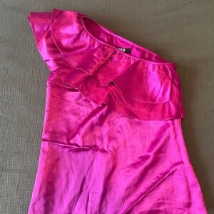 ASOS one shoulder ruffle blouse